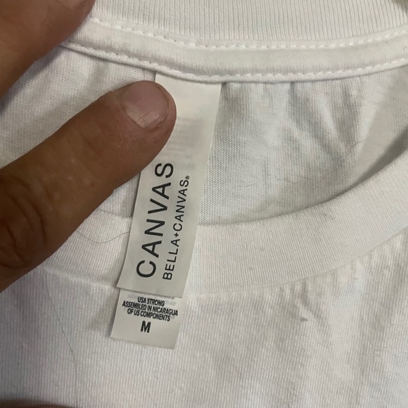 Vegas Baby Graphic T-Shirt Bella+Canvas White Leopard Spades Women's M - Picture 3 of 3